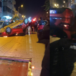 Çan otomobil takla