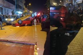 Çan otomobil takla