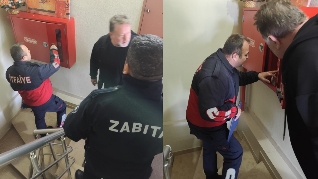 Eceabat yangın itfaiye denetim
