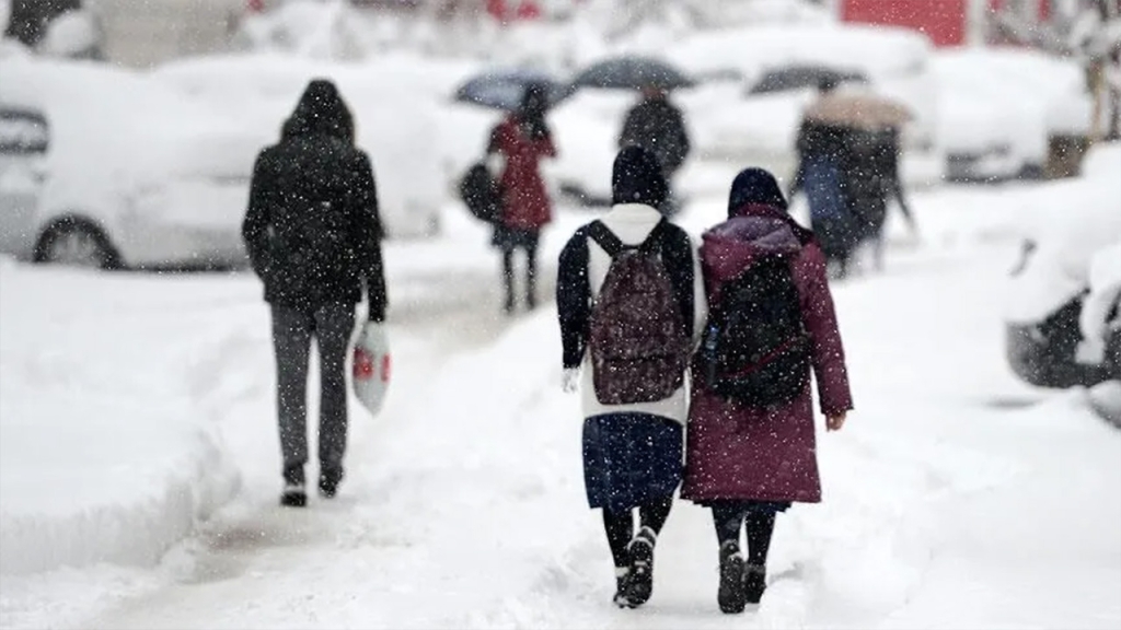 Biga'da kar yağışından dolayı bazı okullar tatil edildi