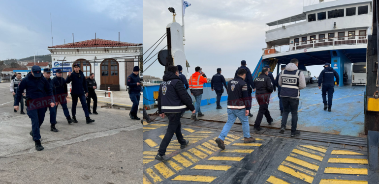 Bozcaada’da kulüp başkanına saldıran futbolcu feribotta gözaltına alındı