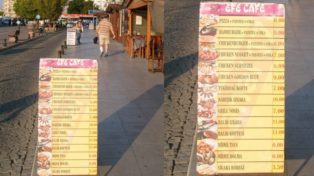 Çanakkale'de eski fiyatlar gündem oldu