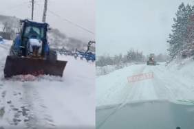 Çanakkale’de 25 köy yolu kapandı, traktörleri ile yardım ediyorlar