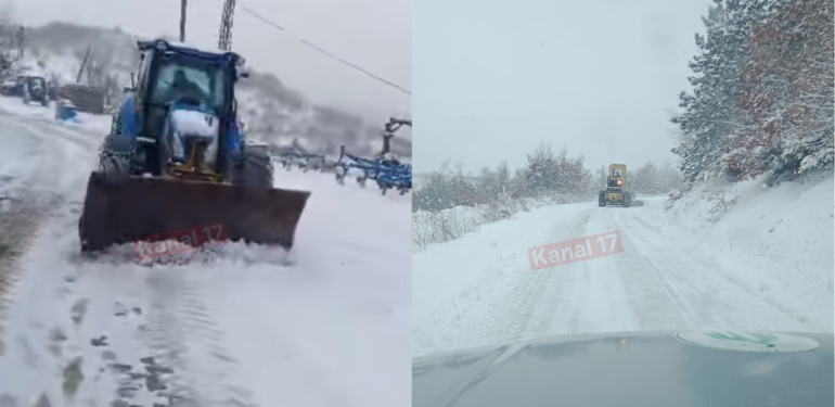 Çanakkale’de 25 köy yolu kapandı, traktörleri ile yardım ediyorlar