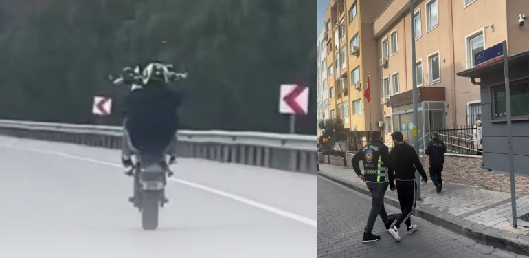Çanakkale’de motor kaldıran gence 14 bin TL ceza, trafikten men