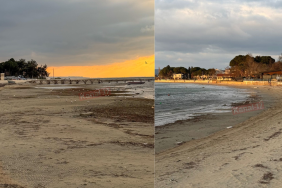 Çanakkale deniz çekildi