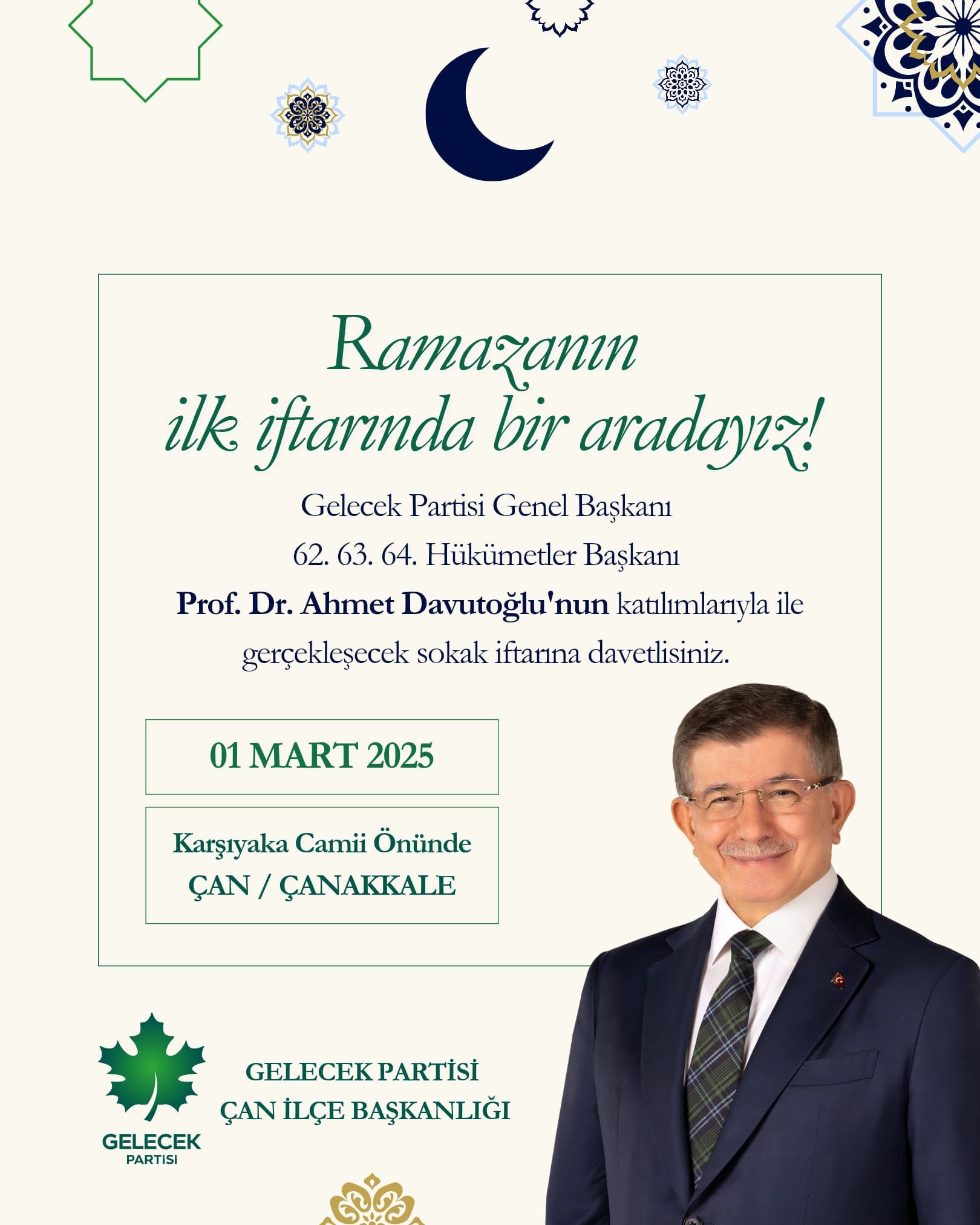 Ahmet Davutoğlu çanakkale 1