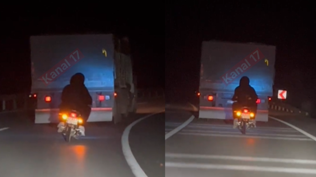 Çan-Biga karayolunda gençlerin tehlikeli yolculuğu