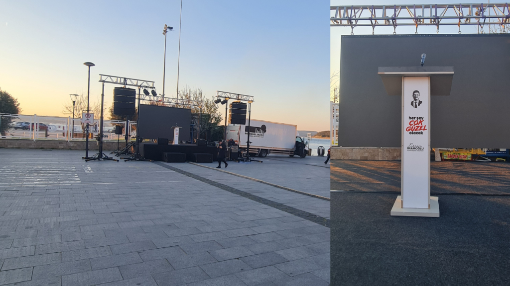 Çanakkale’de İskele Meydanı Ekrem İmamoğlu için hazırlandı
