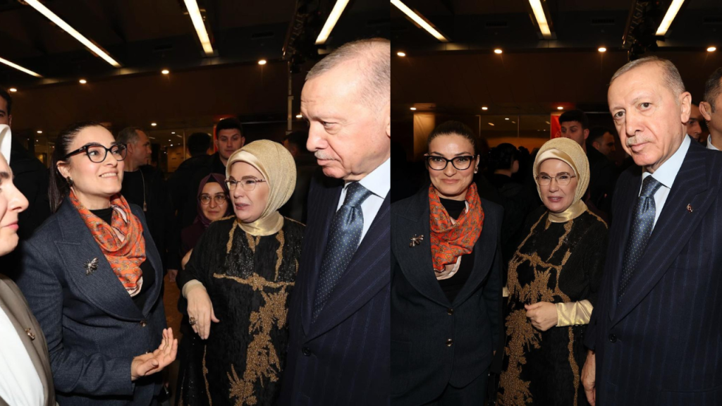 Çanakkaleli kadın girişimci Cumhurbaşkanı Erdoğan ve Emine Erdoğan ile görüştü