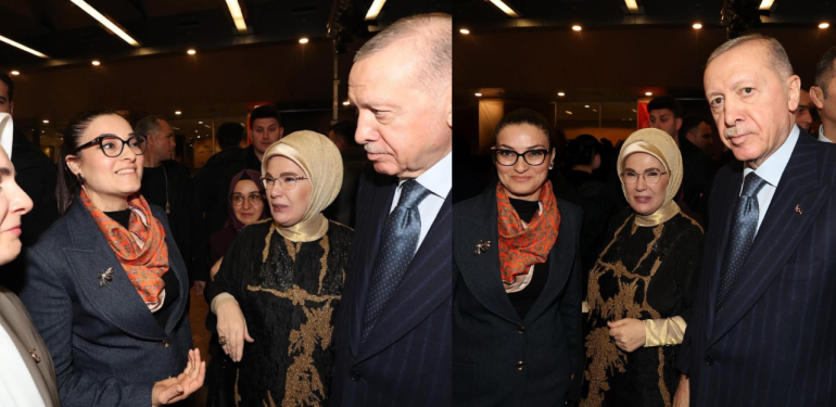 Çanakkaleli kadın girişimci Cumhurbaşkanı Erdoğan ve Emine Erdoğan ile görüştü