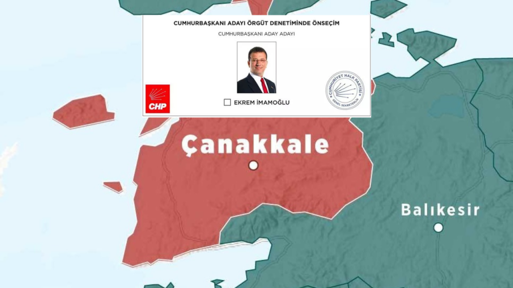 Çanakkale'nin ilçelerinde İmamoğlu'na rekor oy çıktı!