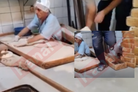Çan'daki ekmek fırınında yapılan pideler tepki çekti