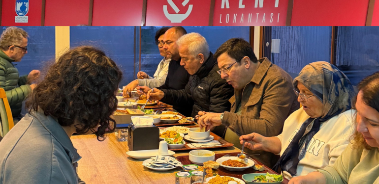 Erkek ve Güneşhan ilk iftarı Kent Lokantası’nda yaptı