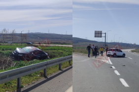 Gelibolu'da arabalar çarpıştı 2'si çocuk 3 yaralı
