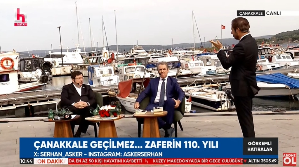 Halk TV’den Çanakkale Kordon’dan canlı yayın