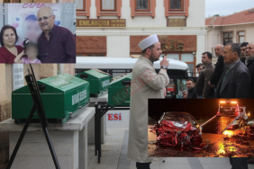 Çanakkale’de kazada vefat eden karı koca ve anneleri son yolculuğuna uğurlandı