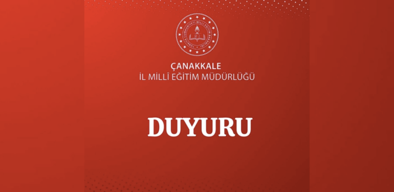 Çanakkale il genelinde 18 Mart Salı günü eğitime 1 gün ara verilecek