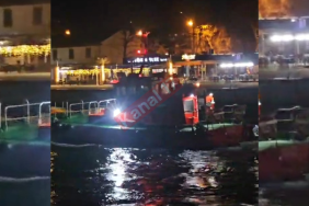 Çanakkale Boğazı'nda kılavuz kaptan denize düştü!