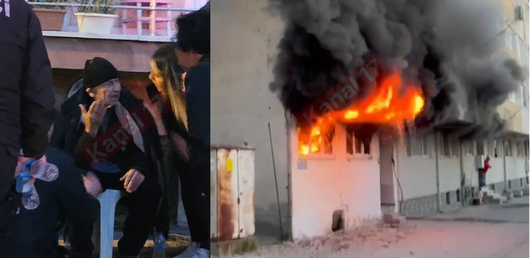 Gelibolu’da yaşlı adamın evi yangında kül oldu