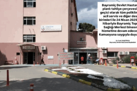 Çanakkale'de deprem tedbiri Bayramiç'te hastane hizmetleri taşındı