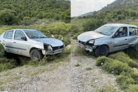Çanakkale'de şarampole devrilen otomobildeki 4 kişi yaralandı