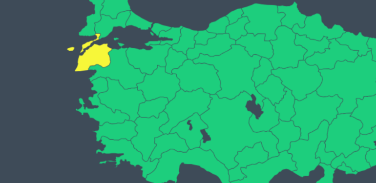 Meteoroloji’den Çanakkale’ye gökgürültülü sağanak yağış uyarısı