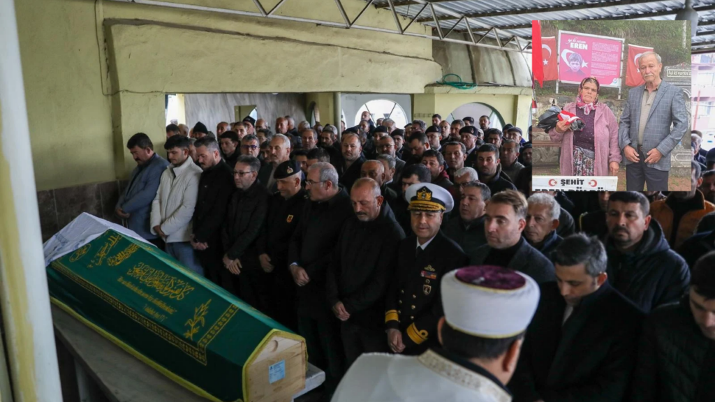 Çanakkaleli Şehit babası son yolculuğuna uğurlandı
