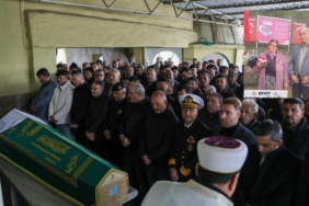 Çanakkaleli Şehit babası son yolculuğuna uğurlandı