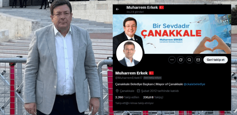 Başkan Erkek profil fotoğrafını değiştirdi: “Milyonlar Ekrem İmamoğlu olur”