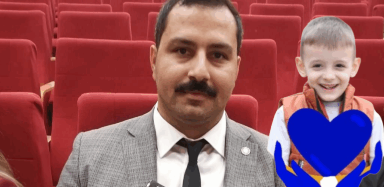 Başkan Fırat, DMD hastası Berat için 500 bin TL bağış topladı, üstüne 200 bin TL’de kendi cebinden verdi