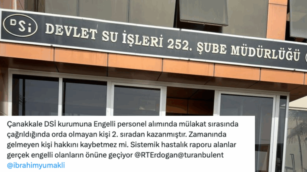 Çanakkale’de DSİ işçi alımında torpil yapıldığı iddiası!