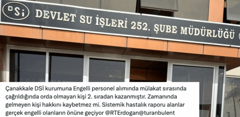 Çanakkale’de DSİ işçi alımında torpil yapıldığı iddiası!