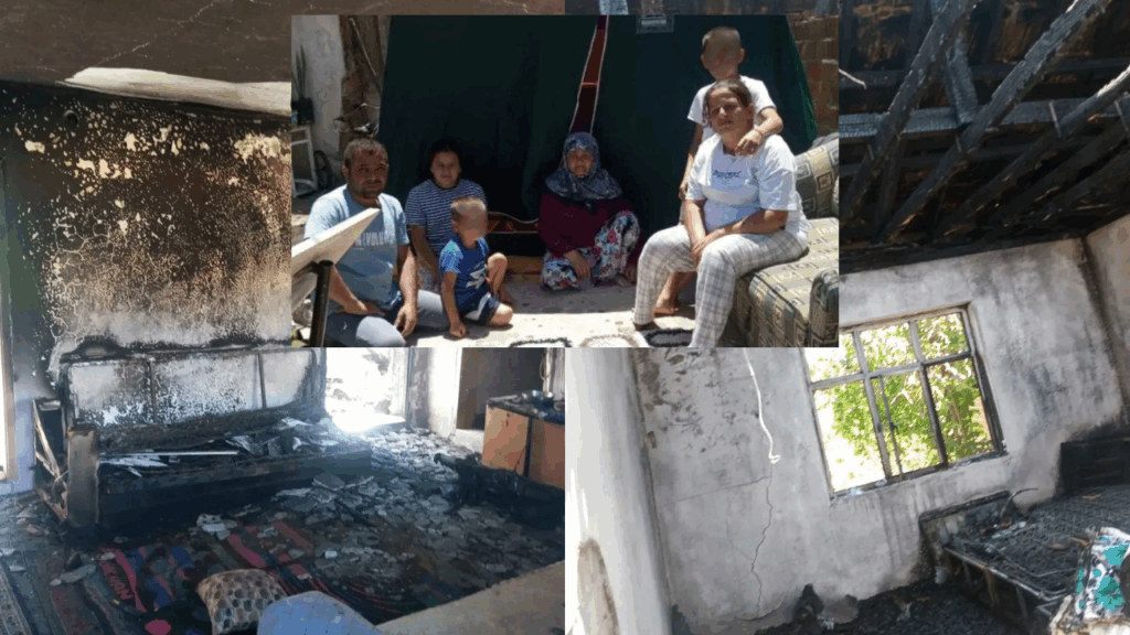 Biga’da evi yanan aileyi devlet sahipsiz bıraktı