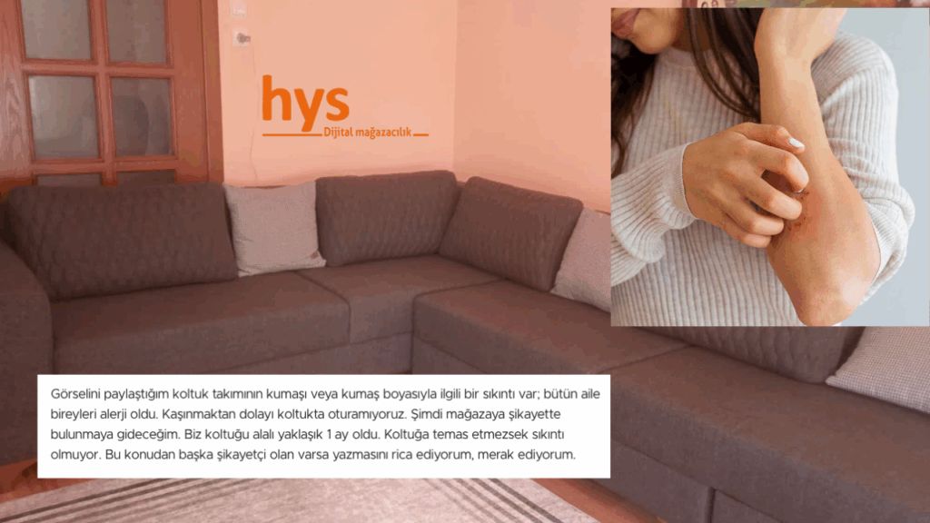 Çanakkale’de ilginç olay: Aldığı koltuk bütün aileyi alerji yaptı