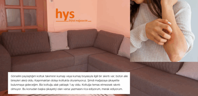 Çanakkale’de aldığı koltuk bütün aileyi alerji yaptı