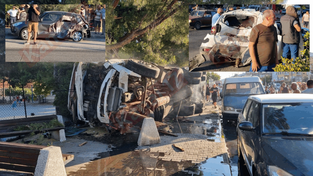 Küçükkuyu'daki kazada 1'i ağır 4 kişi yaralandı