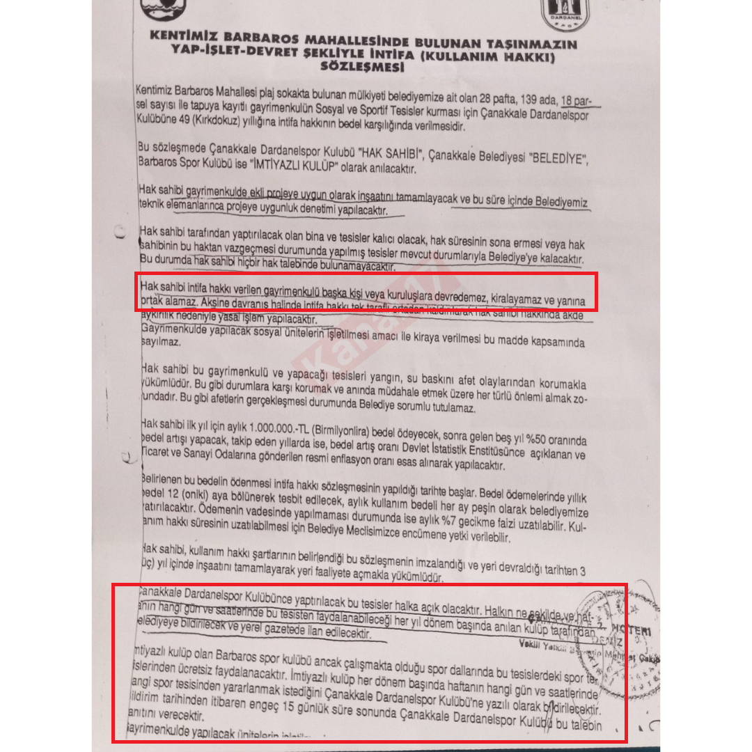 Niyazi Önen, Çanakkale'nin en değerli arazisini halka kapattı!