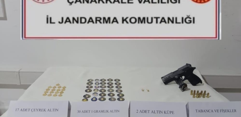Çanakkale’de evden 280 bin liralık altın çalan hırsız yakalandı