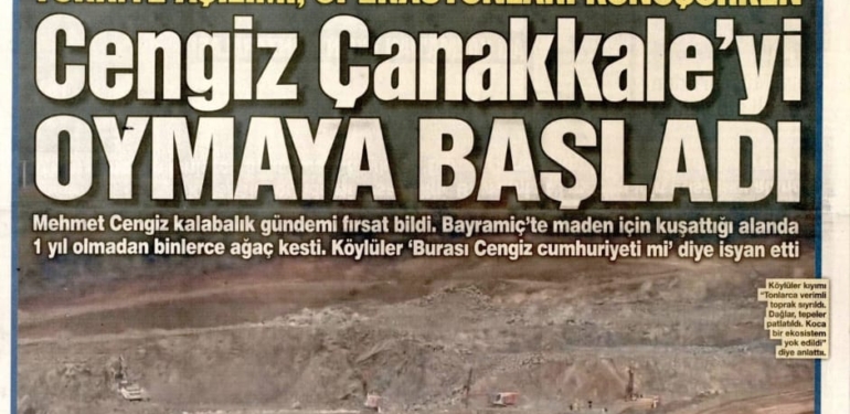 Cengiz Çanakkale’yi oymaya başladı
