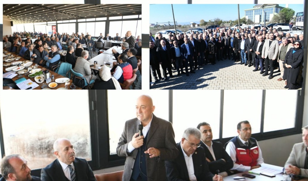 Biga'da Ayhan Gider, 120 muhtar ve kurum müdürlerini bir araya getirdi