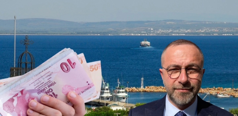 Bozcaada’da AK Partili Meclis Üyesi Vergi Yüzsüzü çıktı