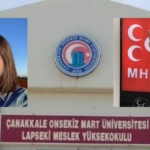 ÇOMÜ'de MHP torpili Sonlardaki kız birinci yapıldı