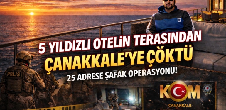 Çanakkale’deki 5 yıldızlı otelden çete yönetimi