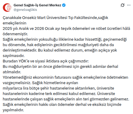 çomü nöbet maaş sendika