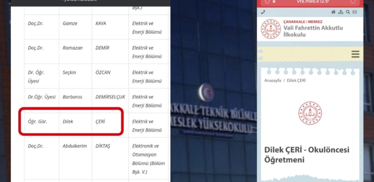 ÇOMÜ’de okul öncesi öğretmeni Enerji bölümünde işe başladı!