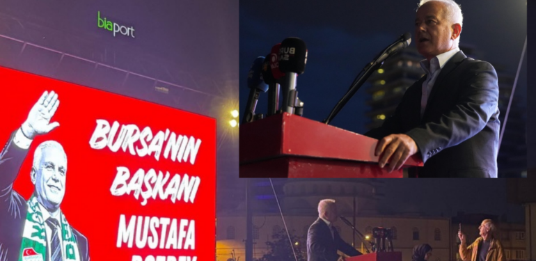 CHP’li Güneşhan Bursa’da Bozbey’e destek mitinginde konuştu