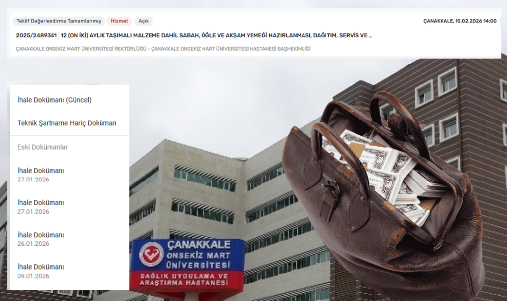 ÇOMÜ'de yolsuzluk yapıldığı iddia edilen 100 milyonu geçik yemek ihalesinin sonucu 2 aydır açıklanamıyor!
