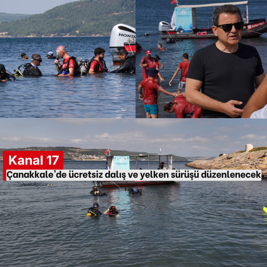 Çanakkale'de ücretsiz dalış ve yelken sürüşü düzenlenecek