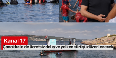 Çanakkale'de ücretsiz dalış ve yelken sürüşü düzenlenecek